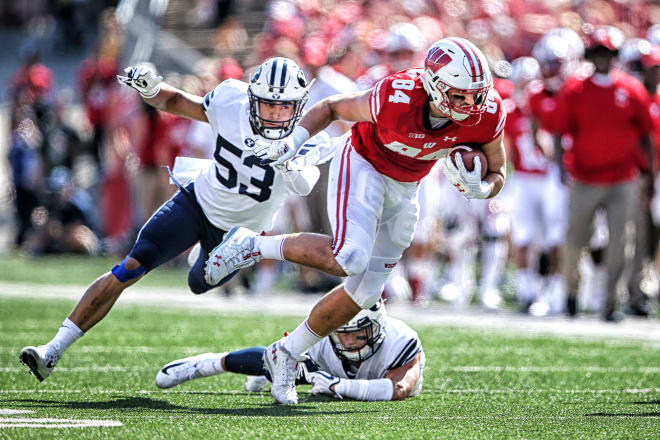 Redshirt junior Jake Ferguson returns as Wisconsin's top tight end. 