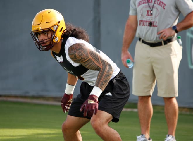 ASU LB Merlin Robertson has come in leaner into preseason camp, and a sense of urgency in his last year in Tempe 