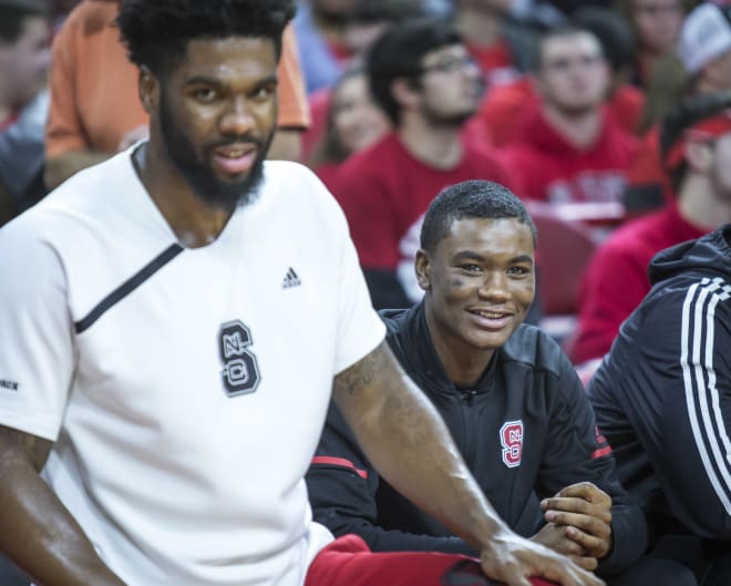 Sophomore guard Markell Johnson returns to the NC State bench after his indictment for felonious assault was dismissed.