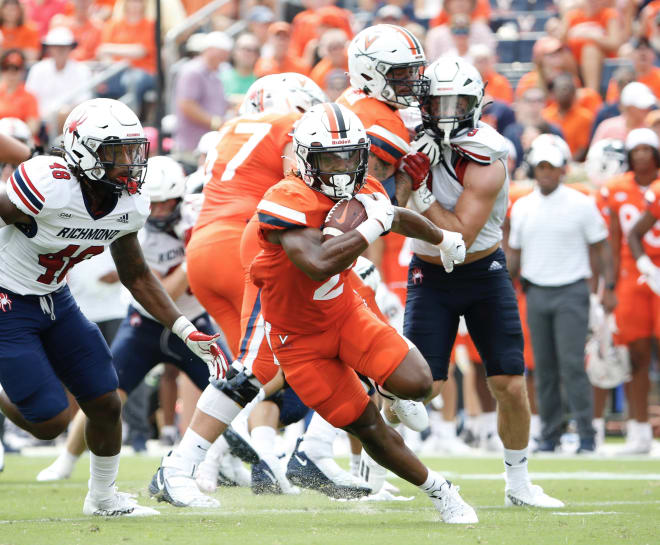 Perris Jones showed in UVa's opener he can carry the load for UVa's running attack.