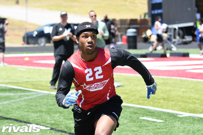 CB prospect Jacobie Henderson during action at the Rivals Camp Series in Atlanta, Georgia