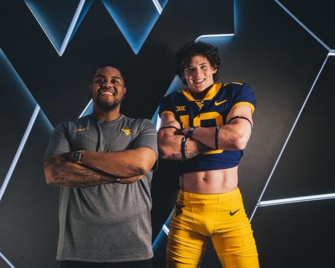 Clark enjoyed his visit to see the West Virginia Mountaineers football program.