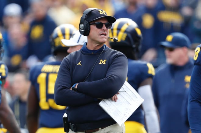 Michigan Wolverines football head coach Jim Harbaugh