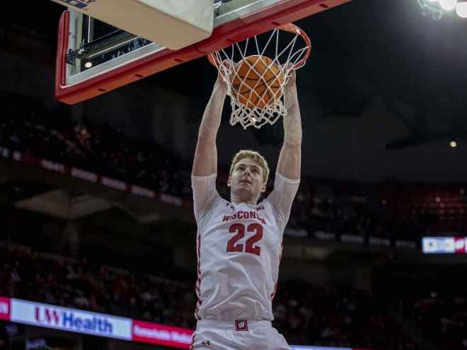 Fourth-year big Steven Crowl returns as Wisconsin's starting center. 