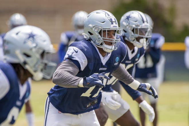 Dallas Cowboys' linebacker Micah Parsons makes his NFL debut tonight. AP photo