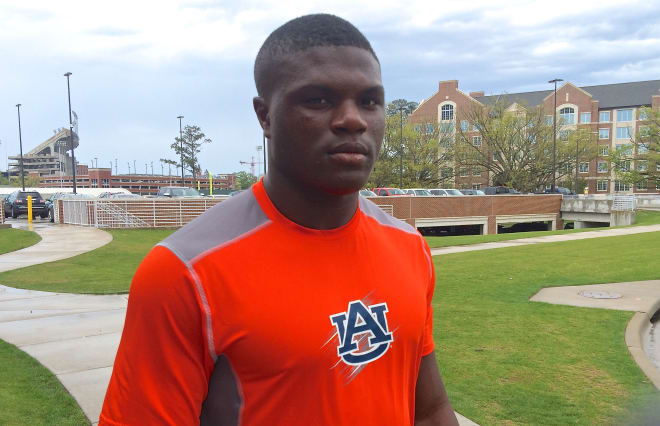 Jackson-Olin linebacker Tadarian Moultry continues to have Auburn on top of his list of favorites.