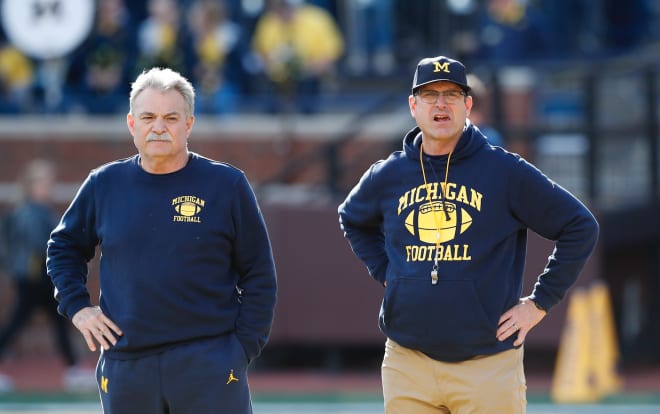 Michigan Wolverines defensive coordinator Don Brown and head coach Jim Harbaugh are ready to start coaching again.