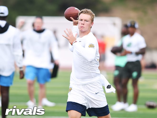 Four-star 2022 QB Devin Brown committed to USC in September and has seen his national profile rise after a strong Elite 11 performance.