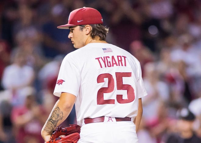 arkansas-baseball-pitcher-brady-tygart-to-start-game-2-against-texas-a