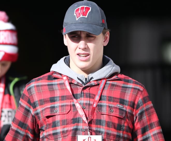 Two-star offensive tackle Barrett Nelson committed to Wisconsin in June. 