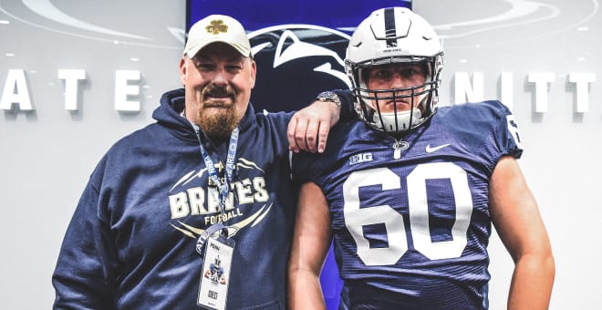 Metcalf and his father, Wes, took a red-eye flight Friday night to visit Penn State this weekend.