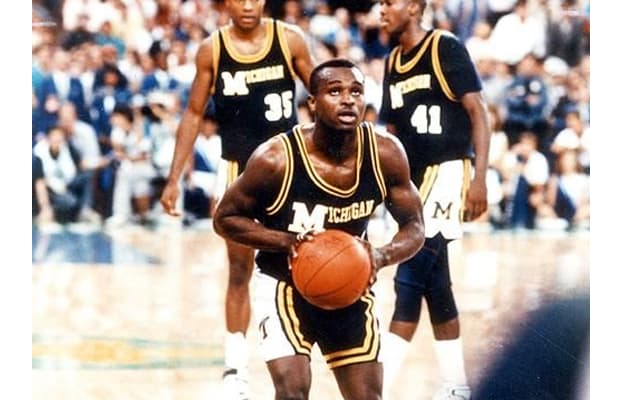 Michigan Wolverines basketball guard Rumeal Robinson made two free throws to beat Seton Hall with three seconds left in the title game.
