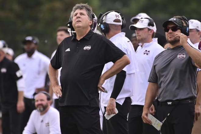 Mississippi State Bulldogs football head coach Mike Leach