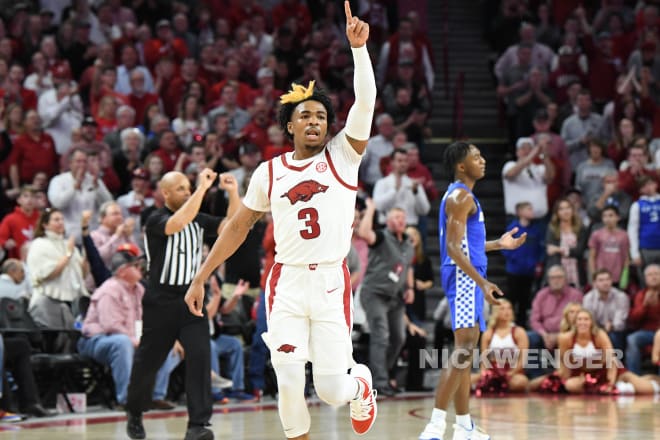 Razorback guard Desi Sills in his sophomore season.