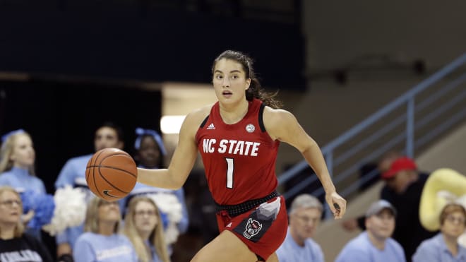 NC State senior guard Aislinn Konig is averaging 11.1 points and 3.6 assists per game this season.