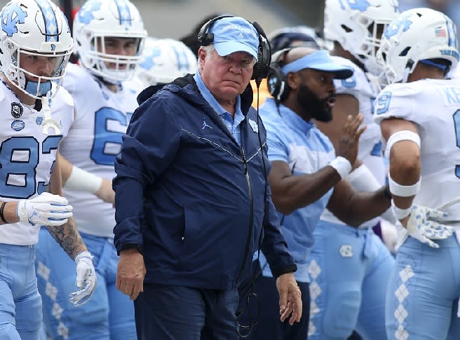 UNC Coach Mack Brown believes his team should make short-yadage fourht-downs, and usually goes for it. 