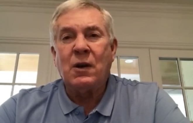 Brown held a virtual press conference on Monday. 