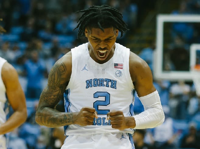 Caleb Love played three seasons at North Carolina before transferring last spring to Arizona.