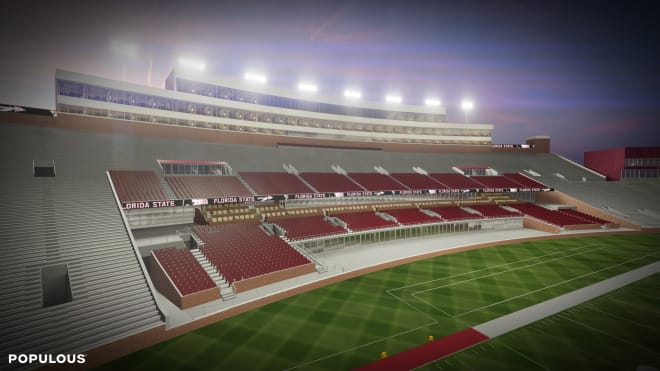 Proposed additions to the west stands, include chairback seats, loge boxes and field-level club suites.