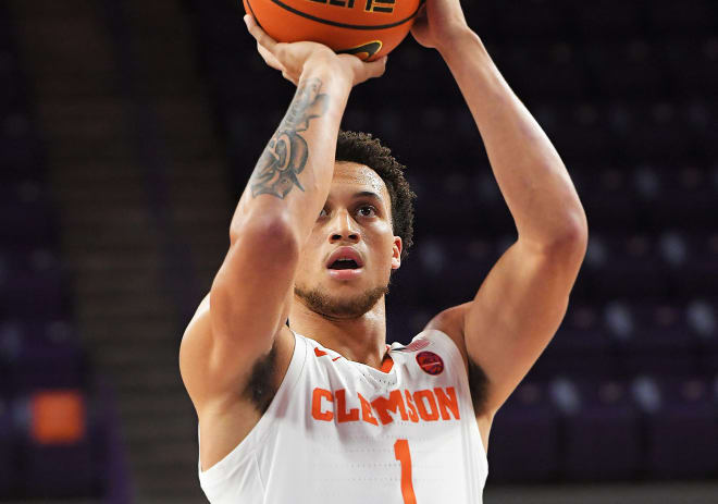 Chase Hunter has reached double figures in scoring in each of Clemson's first four games this season.