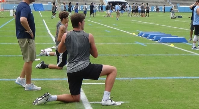 3-Star quarterback Trad Beatty was one of the campers that stood out during UNC's fourth session Tuesday at Kenan Stadium.