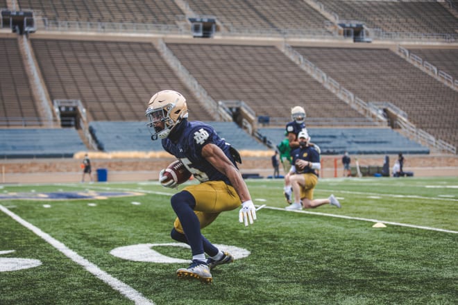 Notre Dame Fighting Irish football sophomore wide receiver Jordan Johnson