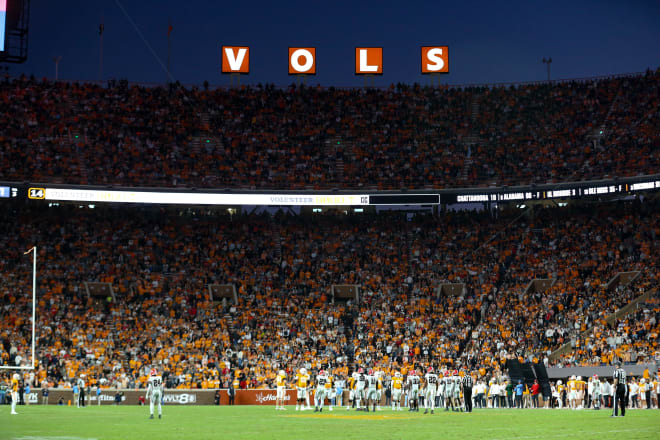 Nov 18, 2023; Knoxville, Tennessee, USA; General view at Neyland Stadium during the second half of a game between the Tennessee Volunteers and the Georgia Bulldogs.