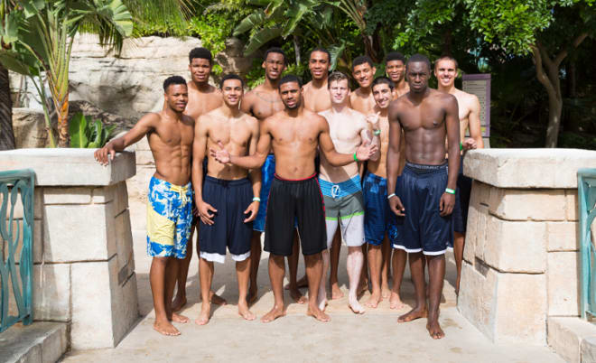 UNC's players in the Bahamas in August, 2014. 