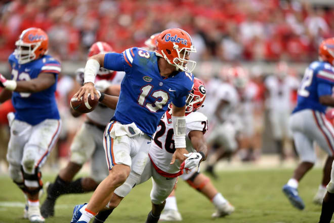 Quarterback Feleipe Franks, along with head coach Jim McElwain, were among a few Gators who discussed Georgia's dominant performance over their team.