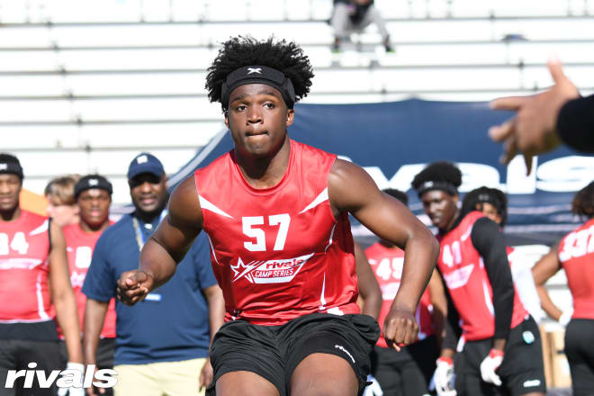 2024 four-star defensive end prospect KingJoseph Edwards participates in Rivals Camp. 