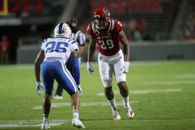 NC State Wolfpack football tight end Christopher Toudle