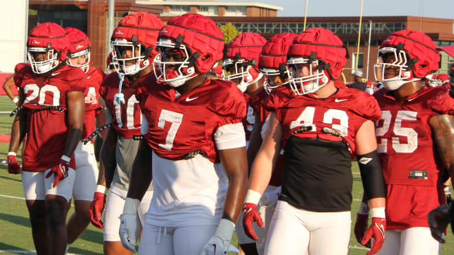 The Razorbacks have completed their first week of fall camp.