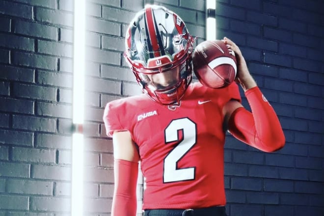 Three-star QB Tucker Parks out of Klein Collins (Tex.) during his visit to WKU.