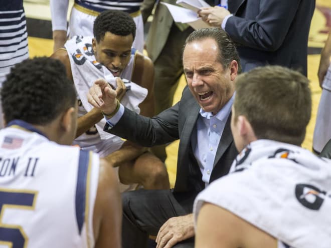 Mike Brey and his Irish will open on the road for the first time in his 18 seasons at Notre Dame.