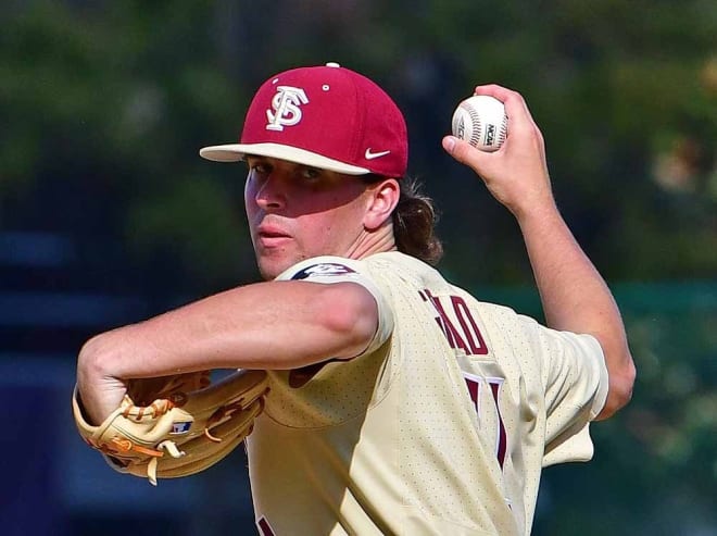 Conor Grady, shown in an earlier appearance, struck out 11 Clemson batters in 5 1/3 innings Sunday.