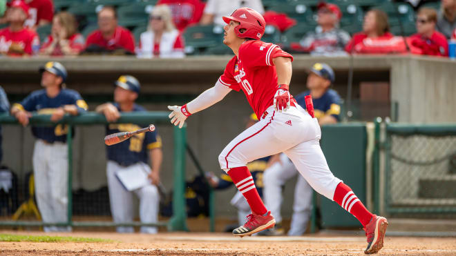 Leighton Banjoff was one of three Huskers to hit a leadoff home run on Sunday. (Nebraska Athletic Communications)