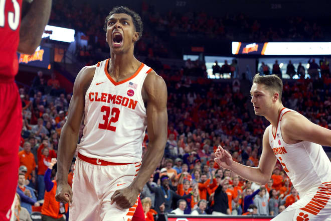 Clemson senior power forward Donte Grantham has blossomed this season, averaging 14.6 points and 7.3 rebounds per game.