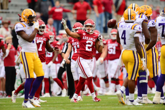 Myles Slusher played well for Arkansas in the loss to LSU.