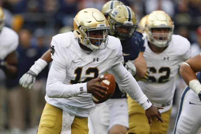 Notre Dame QB Brandon Wimbush