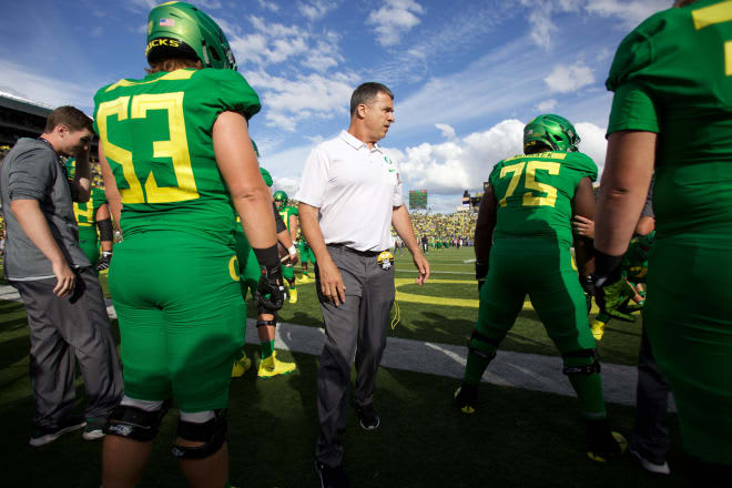 Mario Cristobal's vision for the Ducks starts with a physical, dominating offensive line. In 2018 that vision produced 9 wins but uneven performance from a still-developing group.