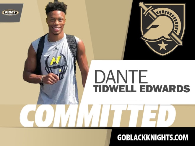 RB Dante Tidwell-Edwards selects Army over Navy and other programs