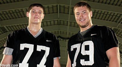 High Schoolers:  Senior Brett Toth & Junior Tyler Carr at Army football summer camp (2013)