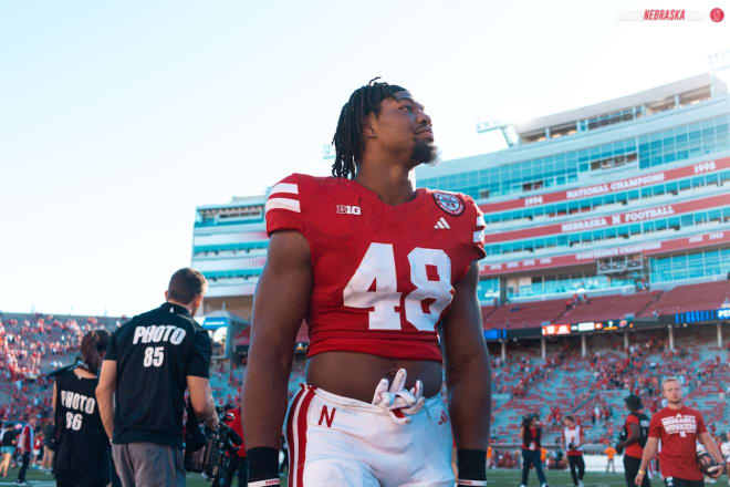 Nebraska football Jack linebacker MJ Sherman and the Huskers look to rebound this week at Purdue