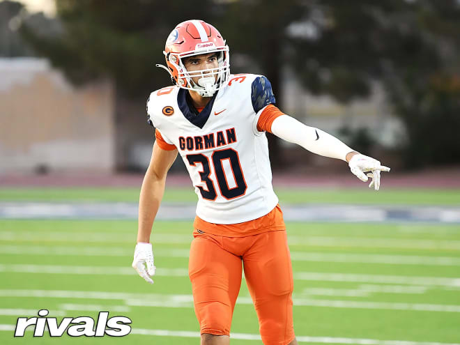 WR Derek Meadows, pictured above for Las Vegas Bishop Gorman, headlines the expected visitors for Notre Dame football this Saturday.