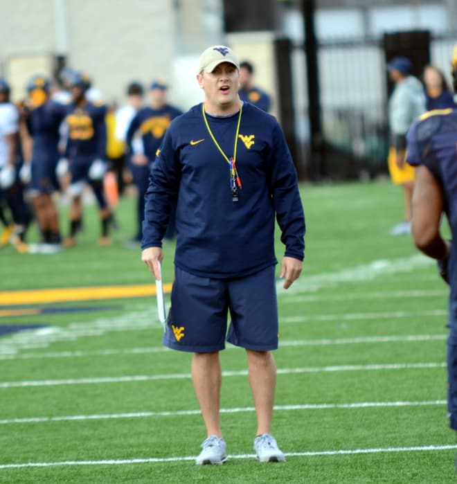 West Virginia is working on its punt return unit. 