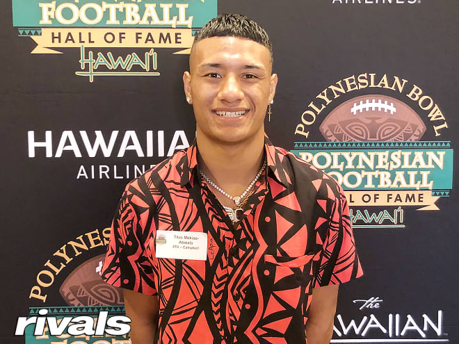 Officially visiting Notre Dame is a priority for four-star athlete Titus Mokiao-Atimalala.