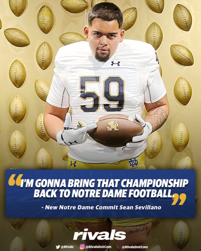 Notre Dame lands commitment from 2024 DT Sean Sevillano Jr. - InsideNDSports