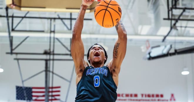 Indiana signee Jakai Newton is back on the floor after nine months off with an injury. (Colin Hubbard / Scorebooklive.com)