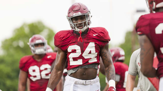 Terrell Hall projects to be one of Alabama's biggest threat as a pass rusher next season. Photo | Laura Chramer 