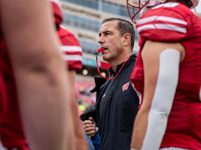 Wisconsin head coach Luke Fickell. 